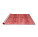 Modern Red Washable Rugs