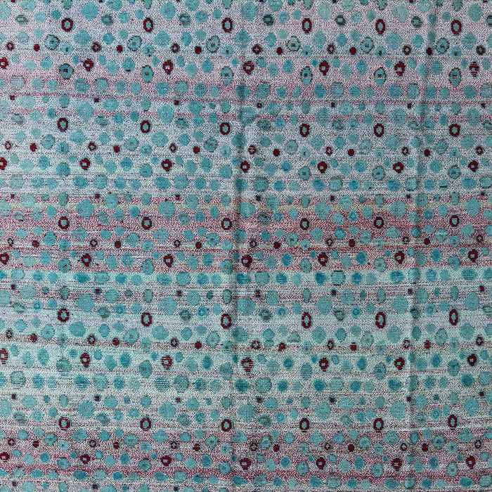 Machine Washable Abstract Blue Rug, wshabs4590