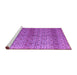 Sideview of Machine Washable Abstract Pink Modern Rug, wshabs4590pnk