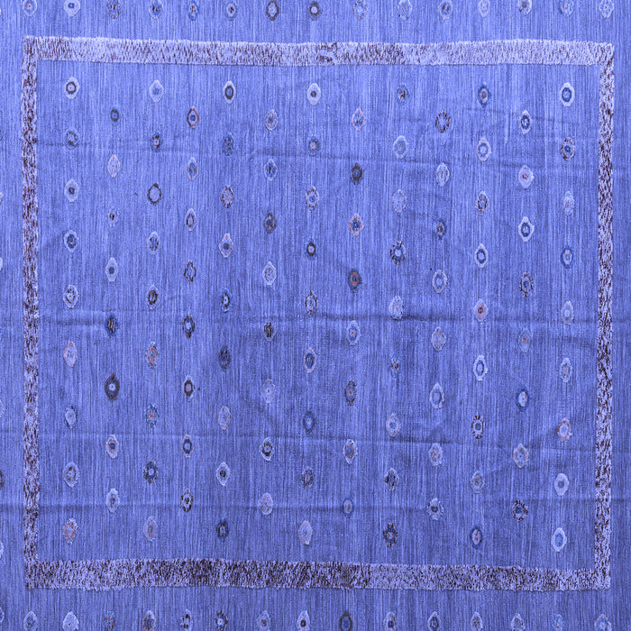 Square Machine Washable Abstract Blue Modern Rug, wshabs4591blu