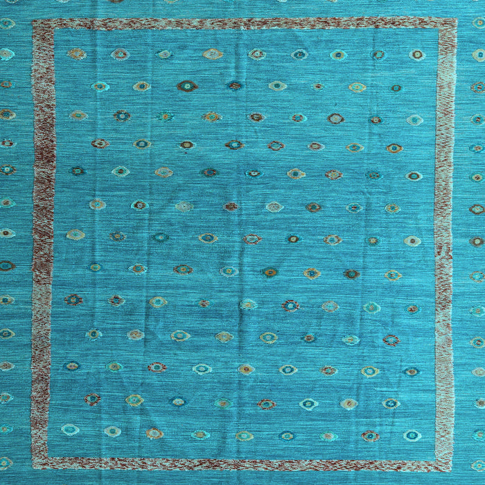 Square Machine Washable Abstract Light Blue Modern Rug, wshabs4591lblu