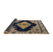 Sideview of Abstract Brown Modern Rug, abs4592