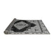 Sideview of Abstract Gray Modern Rug, abs4592gry