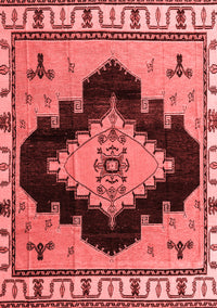 Abstract Red Modern Rug, abs4592red