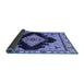 Sideview of Abstract Blue Modern Rug, abs4592blu