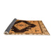 Sideview of Abstract Orange Modern Rug, abs4592org