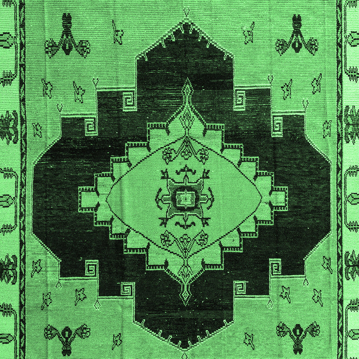 Machine Washable Abstract Emerald Green Modern Area Rugs, wshabs4592emgrn
