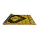 Sideview of Abstract Yellow Modern Rug, abs4592yw