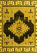 Abstract Yellow Modern Rug, abs4592yw