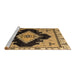 Sideview of Machine Washable Abstract Brown Modern Rug, wshabs4592brn