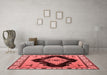 Modern Red Washable Rugs