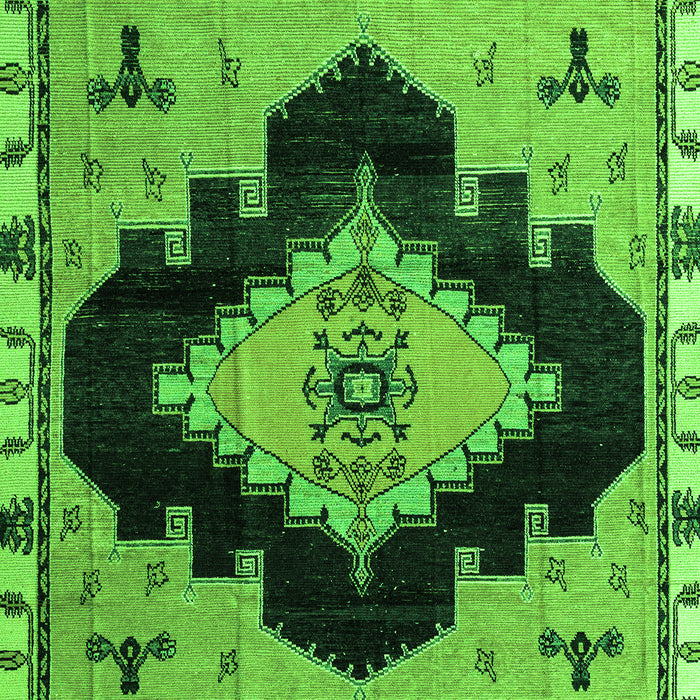 Machine Washable Abstract Green Modern Area Rugs, wshabs4592grn