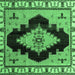 Square Abstract Emerald Green Modern Rug, abs4592emgrn