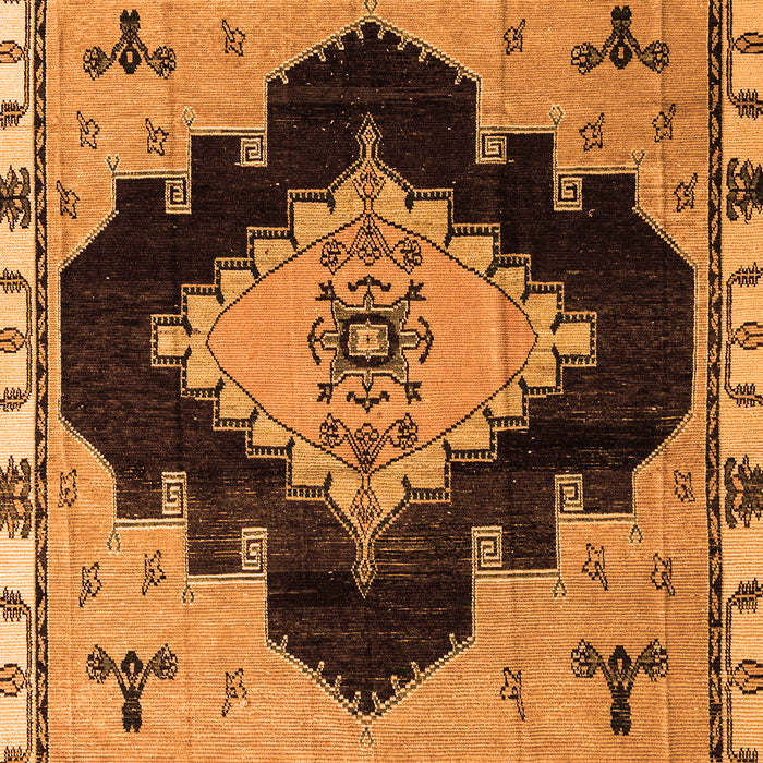 Abstract Orange Modern Rug, abs4592org