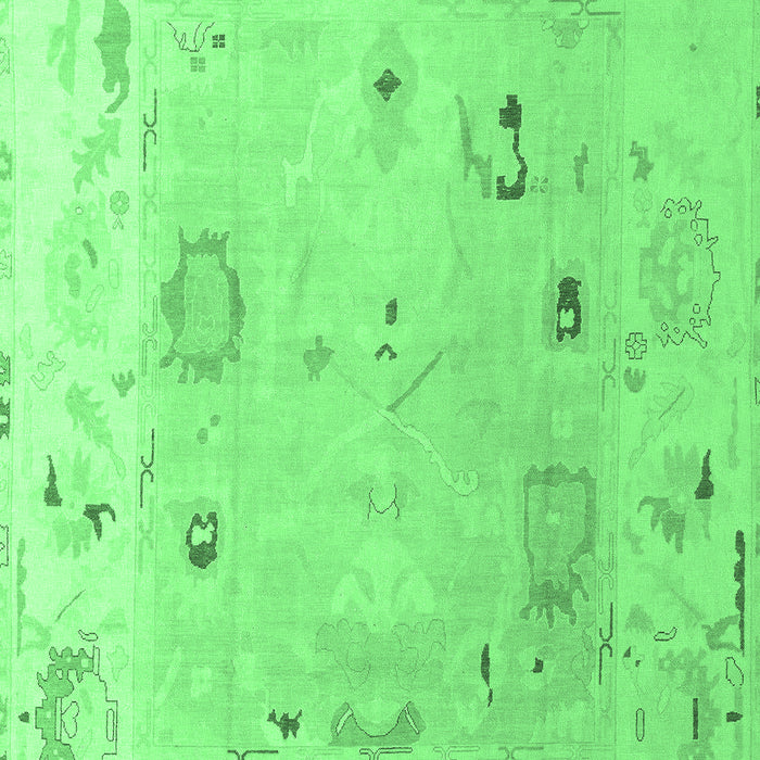 Machine Washable Abstract Emerald Green Modern Area Rugs, wshabs4593emgrn