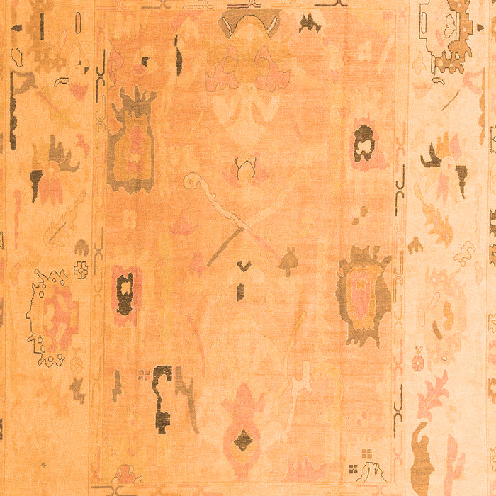 Abstract Orange Modern Rug, abs4593org