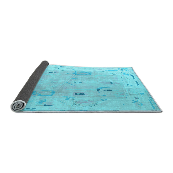 Sideview of Abstract Light Blue Modern Rug, abs4593lblu