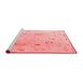 Modern Red Washable Rugs