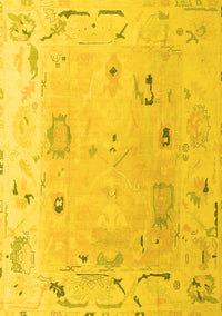 Abstract Yellow Modern Rug, abs4593yw