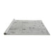 Sideview of Machine Washable Abstract Gray Modern Rug, wshabs4593gry