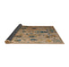 Sideview of Abstract Brown Sand Brown Modern Rug, abs4594