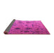 Sideview of Abstract Pink Modern Rug, abs4594pnk