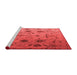 Modern Red Washable Rugs