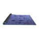 Sideview of Abstract Blue Modern Rug, abs4594blu