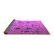 Sideview of Abstract Purple Modern Rug, abs4594pur