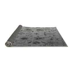 Sideview of Abstract Gray Modern Rug, abs4594gry