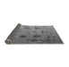 Sideview of Abstract Gray Modern Rug, abs4594gry