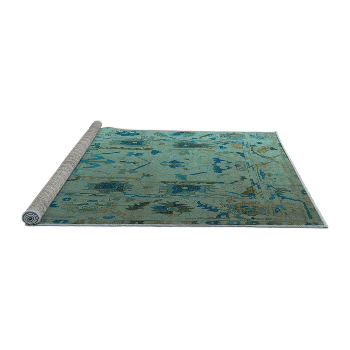 Sideview of Machine Washable Abstract Light Blue Modern Rug, wshabs4594lblu