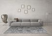 Machine Washable Abstract Gray Modern Rug in a Living Room,, wshabs4594gry