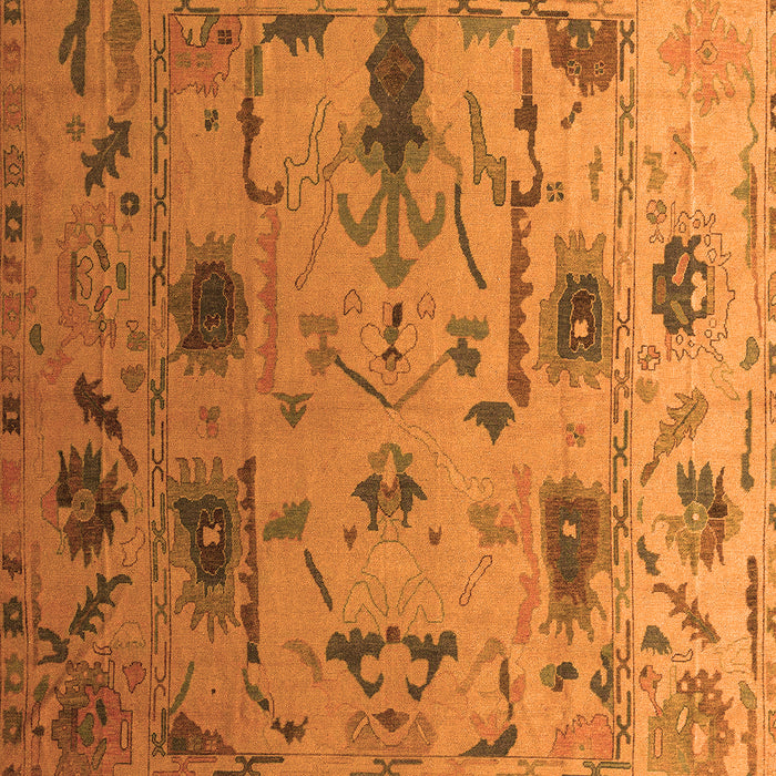 Abstract Orange Modern Rug, abs4594org