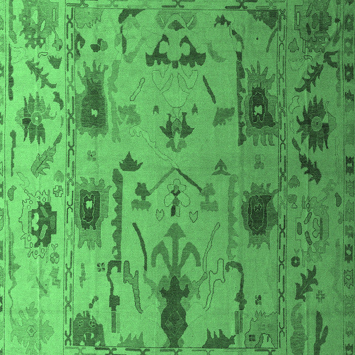 Abstract Emerald Green Modern Rug, abs4594emgrn