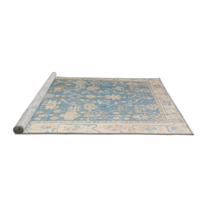 Sideview of Machine Washable Abstract Dark Gray Rug, wshabs4595