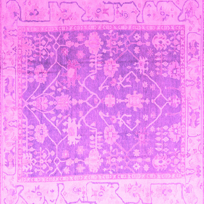 Square Oriental Pink Traditional Rug, abs4595pnk