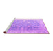 Sideview of Machine Washable Oriental Purple Traditional Area Rugs, wshabs4595pur