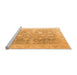 Sideview of Machine Washable Oriental Orange Traditional Area Rugs, wshabs4595org