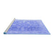 Sideview of Machine Washable Oriental Blue Traditional Rug, wshabs4595blu