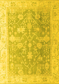 Oriental Yellow Traditional Rug, abs4595yw