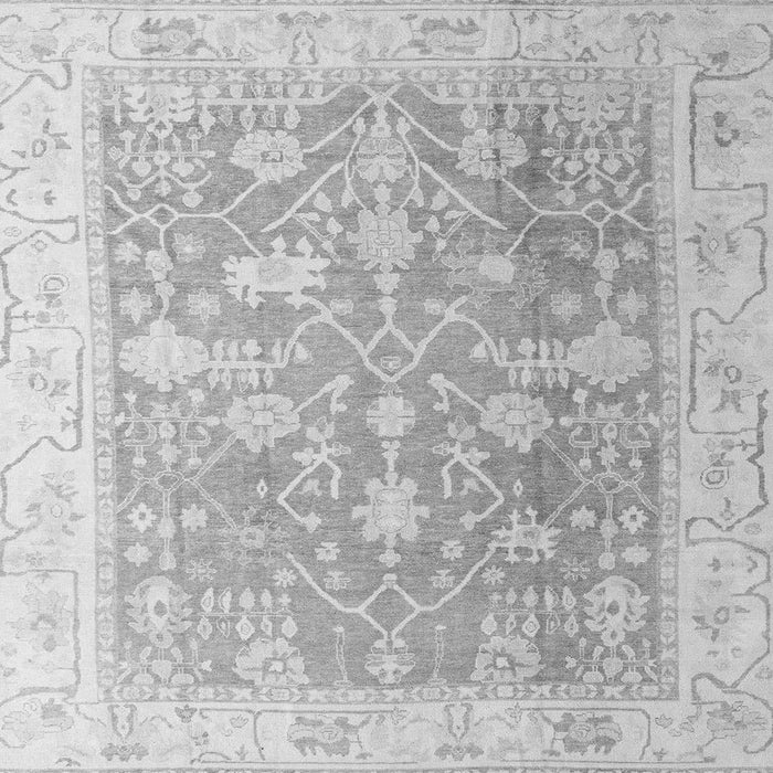 Square Machine Washable Oriental Gray Traditional Rug, wshabs4595gry
