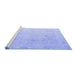 Sideview of Machine Washable Oriental Blue Traditional Rug, wshabs4596blu