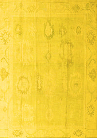 Oriental Yellow Traditional Rug, abs4596yw