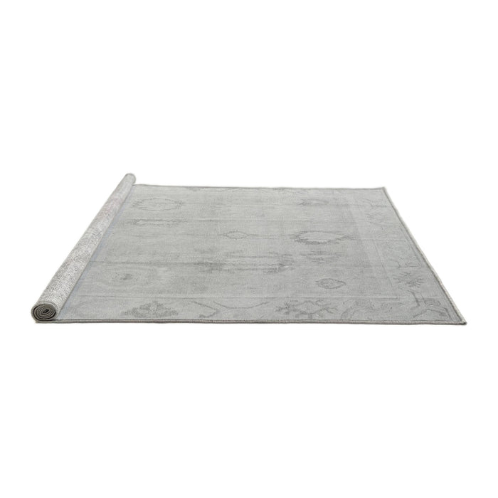 Sideview of Machine Washable Oriental Gray Traditional Rug, wshabs4596gry