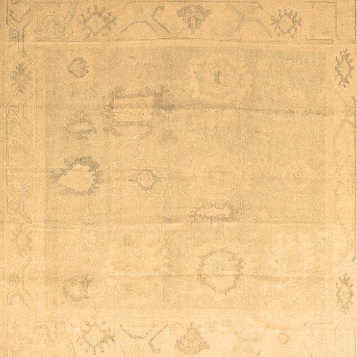 Square Oriental Brown Traditional Rug, abs4596brn
