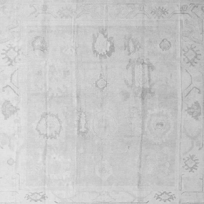 Square Machine Washable Oriental Gray Traditional Rug, wshabs4596gry