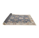 Sideview of Abstract Gray Oriental Rug, abs4597