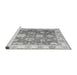 Sideview of Machine Washable Oriental Gray Traditional Rug, wshabs4597gry
