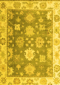 Oriental Yellow Traditional Rug, abs4597yw